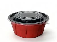 Contenants d'emballage à emporter jetables ZhiLu 800 ml, diamètre 150 mm, micro-ondables, réutilisables, avec couvercle, sans BPA, recyclables, qualité alimentaire