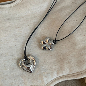 Offre Spéciale cordon noir longue longueur étoile coeur chandail chaîne luxueux argent géométrique creux pendentif collier cadeaux pour les femmes - Product Image 6