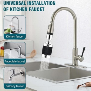360 ° Universal Rotation Kitchen Faucet Nozzle with Filter 3 Spray Modes High <b>Pressure</b> Water Saver Bubble Faucet Extender - Product Image 4
