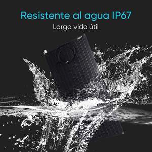 Panneau flexible SUNSUN 250W avec câbles, matériau ETFE pour voiture, camping-car, camping en plein air - Product Image 4