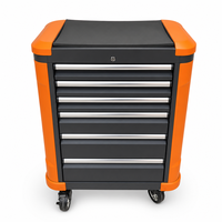 Armoire à tiroirs métallique robuste OEM d'usine, tiroirs verrouillables en acier, roulettes, capacité de charge de 200 kg, garantie de 3 ans, coffre à outils