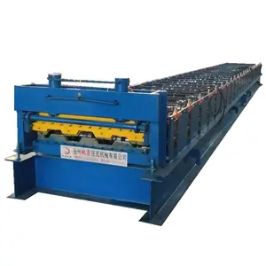 High productivity steel tile decking floor roll forming machine with professional team