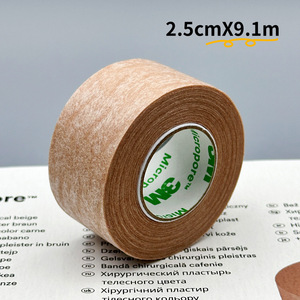 Cinta <span class=keywords><strong>Micropore</strong></span> <span class=keywords><strong>3M</strong></span> Tan 1533-0, 0.5 Pulgadas X 10 Yardas (1.25cm X 9.1m), 24 Rollos/caja - Product Image 1