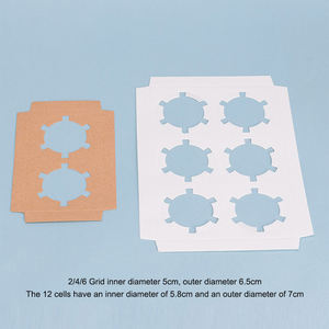 批发定制食品级1 <span class=keywords><strong>2</strong></span> 4 6 12孔标准纸杯蛋糕松饼烘焙容器盒纸杯蛋糕纸盒带窗口 - Product Image 4