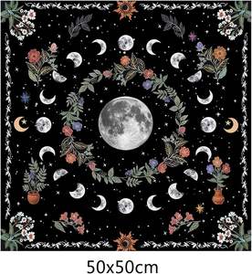 Tarots Nappe Divinations Table Couverture <span class=keywords><strong>Oracles</strong></span> Jeu De Société Tapis Carré Pendule Autel Nappe Tarots Carte Tissu en Stock - Product Image 5