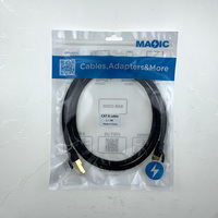 Kabel Ethernet Cat8 PVC Hitam Kecepatan Tinggi Baru dengan Tembaga, RJ45 Heavy Duty LAN untuk PC Gaming