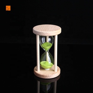 Horloge de sable en bois personnalisé, <span class=keywords><strong>brossage</strong></span> des <span class=keywords><strong>dents</strong></span>, pendule de sable en verre coloré et élégante, décoration de maison, vente en gros, 2019 - Product Image 3