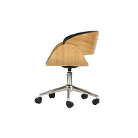 Fauteuil releveur ergonomique moderne. Chaise de bureau de luxe de qualité professionnelle en bois avec options en cuir/cuir véritable. Réglable en hauteur
