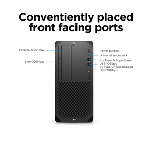 <span class=keywords><strong>HP</strong></span> <span class=keywords><strong>Z2</strong></span> G9 Tour <span class=keywords><strong>Workstation</strong></span> i5-12500 16 Go 1 To PCIe SSD DisplayPort HPE <span class=keywords><strong>Workstation</strong></span> PC de bureau - Product Image 5