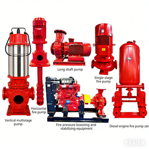 Bomba contra incendios de doble accionamiento con motor, conjunto completo, bomba centrífuga, caudal de 30 m³/h - Product Image 4