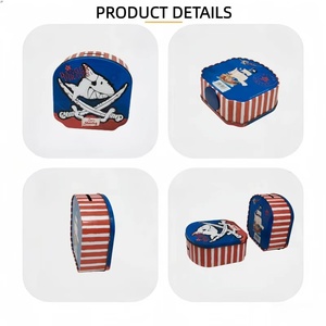 Caja de Hojalata Personalizable con Diseño de Tiburón <span class=keywords><strong>Pirata</strong></span> en Forma de Abanico, Reciclable, de Guangdong, para Regalo - Product Image 3