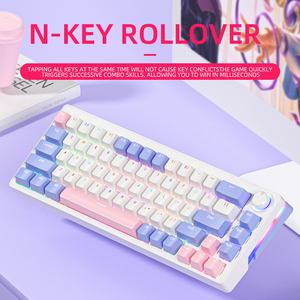 ZA68 PRO New 68-Key RGB Backlit Mechanical Gaming <b>Keyboard</b> 60% Layout <b>USB</b> 2.4G Wireless Design for Tablet Gamers Ready to Ship S - Product Image 6