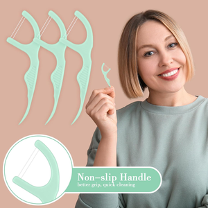 Pics de <span class=keywords><strong>fil</strong></span> <span class=keywords><strong>dentaire</strong></span> à <span class=keywords><strong>manche</strong></span> de grande taille <span class=keywords><strong>avec</strong></span> gomme à saveur de menthe Propre et massage Pics de <span class=keywords><strong>fil</strong></span> d'haleine fraîche pour la santé - Product Image 4