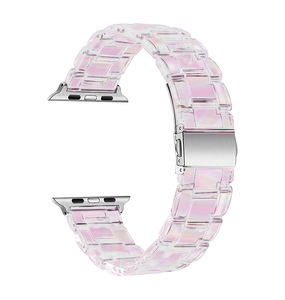 Correa de Reloj Transparente Colorida para Apple <span class=keywords><strong>Watch</strong></span> 45mm 38mm <span class=keywords><strong>SE</strong></span> 44mm Samsung <span class=keywords><strong>Huawei</strong></span> 20mm 22mm, Correa Universal para Reloj - Product Image 1