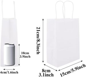 Bolsas de Papel Blancas para Regalo con Asa y Logotipo Personalizado al por Mayor - Product Image 2