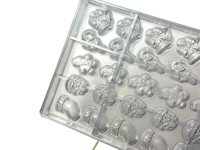 Moule à chocolat en PC durable, écologique et résistant aux hautes températures, sur le thème de Noël, pour la fabrication de bonbons et de chocolats