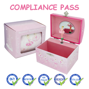 Caja Musical <span class=keywords><strong>de</strong></span> Joyería <span class=keywords><strong>de</strong></span> Bailarina Clásica y Elegante <span class=keywords><strong>de</strong></span> Fábrica Jakos - Regalo Perfecto para <span class=keywords><strong>Cumpleaños</strong></span>, Navidad y Festividades para Niñas - Product Image 4