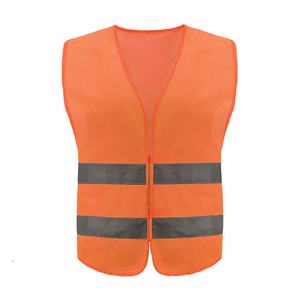 Chaleco Reflectante de Alta Visibilidad en Tela de Poliéster Tejida, Ropa de Seguridad Vial con Logotipo Personalizable - Product Image 3