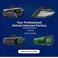 Casque Bluetooth sans fil pour moto, étanche, avec suppression du bruit, interphone mains libres, micro amovible, nouvel accessoire