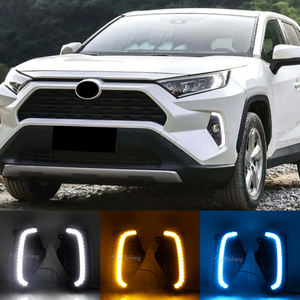 Luz LED de circulación diurna para coche para Toyota RAV4 <span class=keywords><strong>RAV</strong></span> <span class=keywords><strong>4</strong></span> <span class=keywords><strong>2023</strong></span> con señal de giro dinámica DRL cubierta de lámpara antiniebla luz antiniebla - Product Image 3