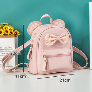 Zaino alla Moda per Bambine, Carino Zaino da Viaggio per Bambini con Fiocco, Zaino per <span class=keywords><strong>Asilo</strong></span> Nido - Product Image 4