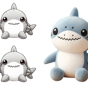 Faça Seu Próprio Brinquedo de Pelúcia de Tubarão Baleia Personalizado - Product Image 3