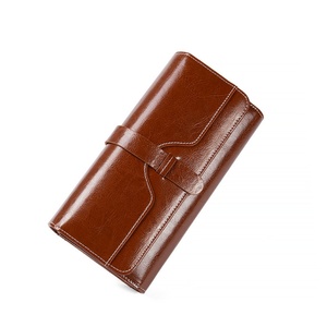 Fashion High Quality Genuine Leather Vintage RFID Zipper Short Card Holder <b>Ladies</b> Girls Purse <b>Wallets</b> for Women - Product Image 5