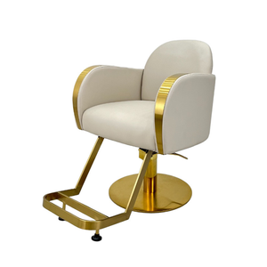 Factory-Supplied Barbershop Salon Styling <b>Chair</b> Gold Metal Gray Salon <b>Chair</b> Furniture Hydraulic <b>Reclining</b> Hairdressing <b>Chair</b> SPA - Product Image 6
