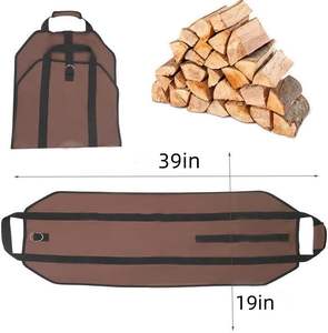 Free Sample Provider of Personalized Firewood <b>Carrier</b> <b>Bag</b> for Outdoor Camping Wood <b>Log</b> Match <b>Bag</b> Storage Tote Holder - Product Image 4