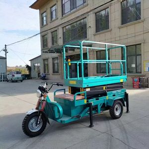 Battery-powered Scissor <b>Towable</b> Lift Aerial Work Platform Trolley - Product Image 6