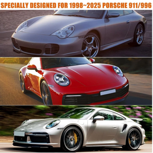 Housse de voiture pour Porsche 911 (série 991/992/996/997) 1998-2025, argentée, toutes saisons, avec fermeture éclair, bande coupe-vent pour la neige, la pluie et la poussière - Product Image 6