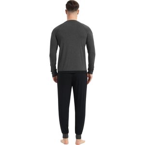 Ensemble de pyjamas pour hommes, manches longues, vêtements de nuit doux en tricot avec poches, tissu en coton de bambou, extensible, confortable, vêtements de nuit pour hommes - Product Image 4