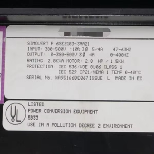 1 Pezzo Nuovo Originale <span class=keywords><strong>P</strong></span> 6se2 103-3aa21 El 6se2103-3aa21 PLC per Automazione Industriale - Product Image 2