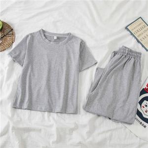 Nouvel ensemble deux pièces coréen pour femme, collection été 2026, tenue décontractée pour petites tailles, haut à manches courtes et pantalon large tendance - Product Image 6