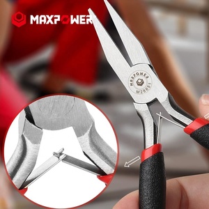 Maxpower-Herramientas de acero al carbono para manualidades, punta redonda, alicates pequeños de joyería de 4,5" - Product Image 2