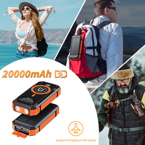 Nuevo Banco de Energía Solar Magnético de 20000 mAh, Portátil para iPhone y Android con Entrada Micro USB, <span class=keywords><strong>Carga</strong></span> Rápida Inalámbrica de 15 W - Product Image 3