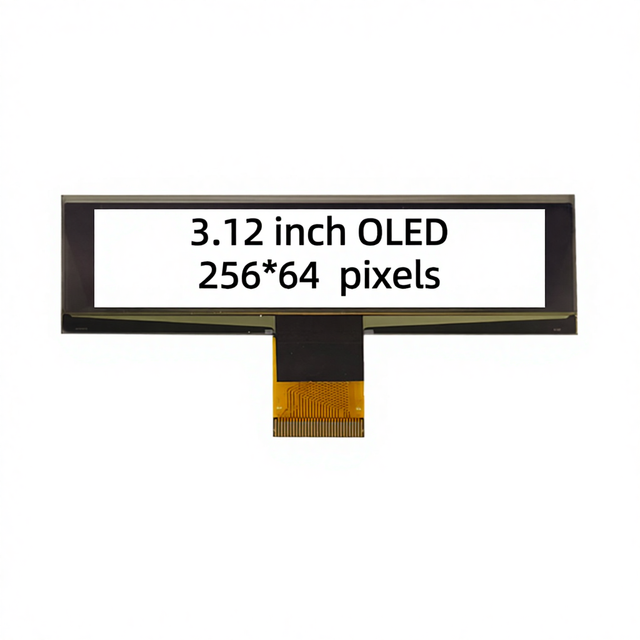TONWELL 3.12 Inch PMOLED Display Screen I2C SPI Parallel Interface SSD1322 30 Pin 256x64 1/64 Duty Cycle PCB Mount