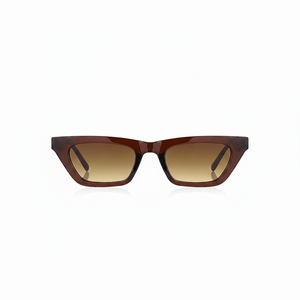 Lunettes de soleil unisexes tendance UV400 marron brillant 2031 - Product Image 1