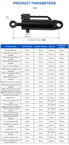 फ्लैटबेड ट्रेलर के लिए कैंची लिफ्ट प्लेटफॉर्म स्टीयरिंग सिलेंडर के लिए एयर वर्क प्लेटफॉर्म स्टीयरिंग सिलेंडर के लिए - Product Image 3