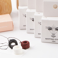 Fil de traçage des sourcils 10 mètres marqueur noir/blanc pour maquillage Permanent
