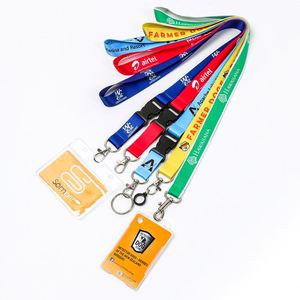 Wholesale <b>Lanyard</b> Promotional Sublimation <b>Polyester</b> Custom Neck <b>Lanyard</b> Strap for ID Card - Product Image 1