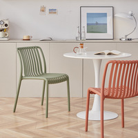 Tabouret de rangement empilable pour balcon, chaise de salle à manger en plastique d'extérieur, mobilier de maison, pour cour, réunion d'affaires, moderne et minimaliste