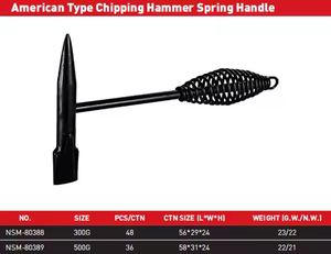 Marteau à écailler de type américain de qualité supérieure 300g 350g 500g avec poignée à ressort, prix abordable pour le bricolage des ongles, personnalisable OEM - Product Image 5