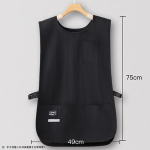 Tablier de beauté personnalisé avec logo, style gilet, vêtement de <span class=keywords><strong>travail</strong></span>, sur mesure, tendance, imperméable et résistant à l'huile, pour kitc - Product Image 6