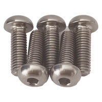 Baut Titanium GR5 M5*15mm Harga Pabrik Baut Kepala Tombol Hex Socket Laris Manis Sekrup Allen Kepala Setengah Bulat