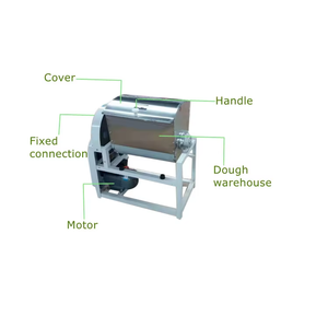 Motor Pasta Dough <b>Kneading</b> & Mixing <b>Machine</b> Food Grade Stainless Steel Semi-Automatic 5-50kg Capacity for Bakery Dumpling Use - Product Image 5