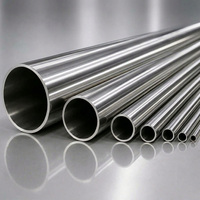 Tube rond en acier inoxydable de qualité supérieure 202 304 316, laminé à froid, soudé, longueur sur mesure, finition mate ou brillante
