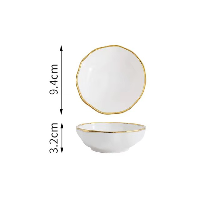 white 3.5 inch seasoning dish