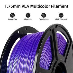 FLASHFORGE 1.75mm multicolore caméléon PLA imprimante 3D Filament rapide changement de couleur lumière matériel d'impression 3D Compatible la plupart des 3D - Product Image 2