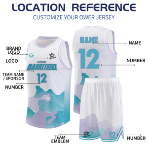 Maglia e pantaloncini da basket personalizzabili all'ingrosso, abbigliamento da basket in rete ad asciugatura rapida, t-shirt sportiva senza maniche da uomo B25030 - Product Image 2